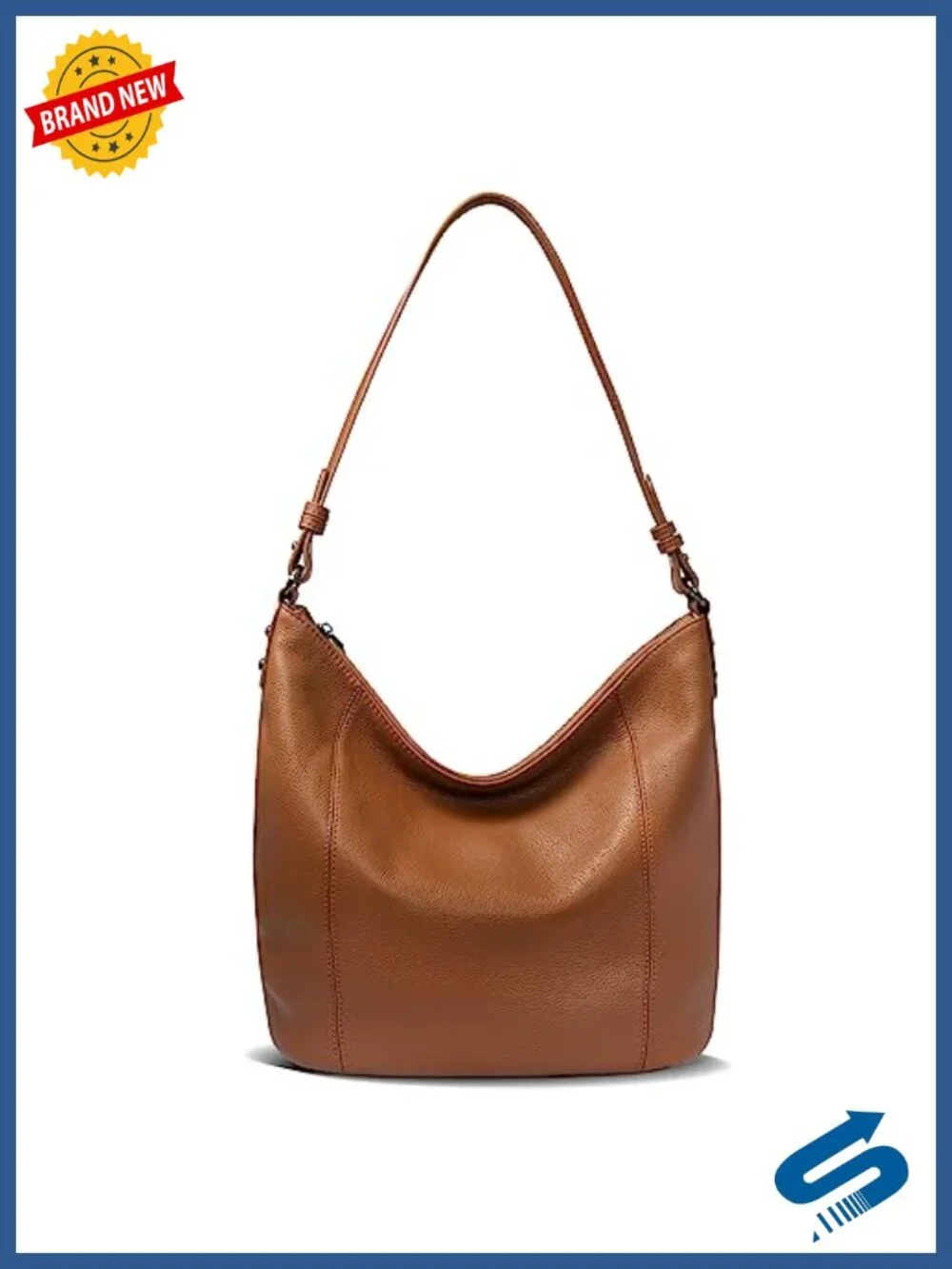 Genuine Leather Hobo Bag Large Crossbody Shoulder Purse Womens Tote Work